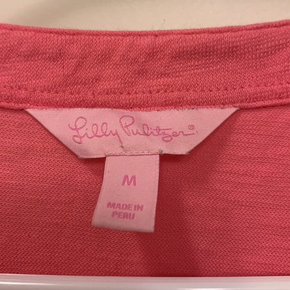 Lilly Pulitzer pink long sleeve size M - Picture 2 of 6